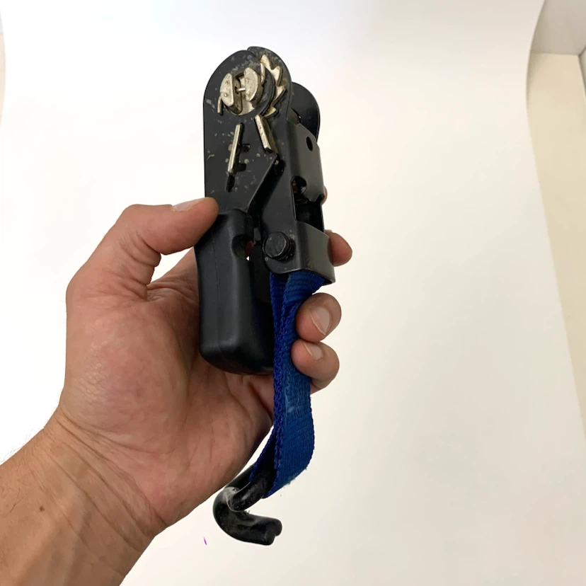 Ratchet Tie Down Strap Cargo Tie Strap Moving Trailer Tool - photo 5