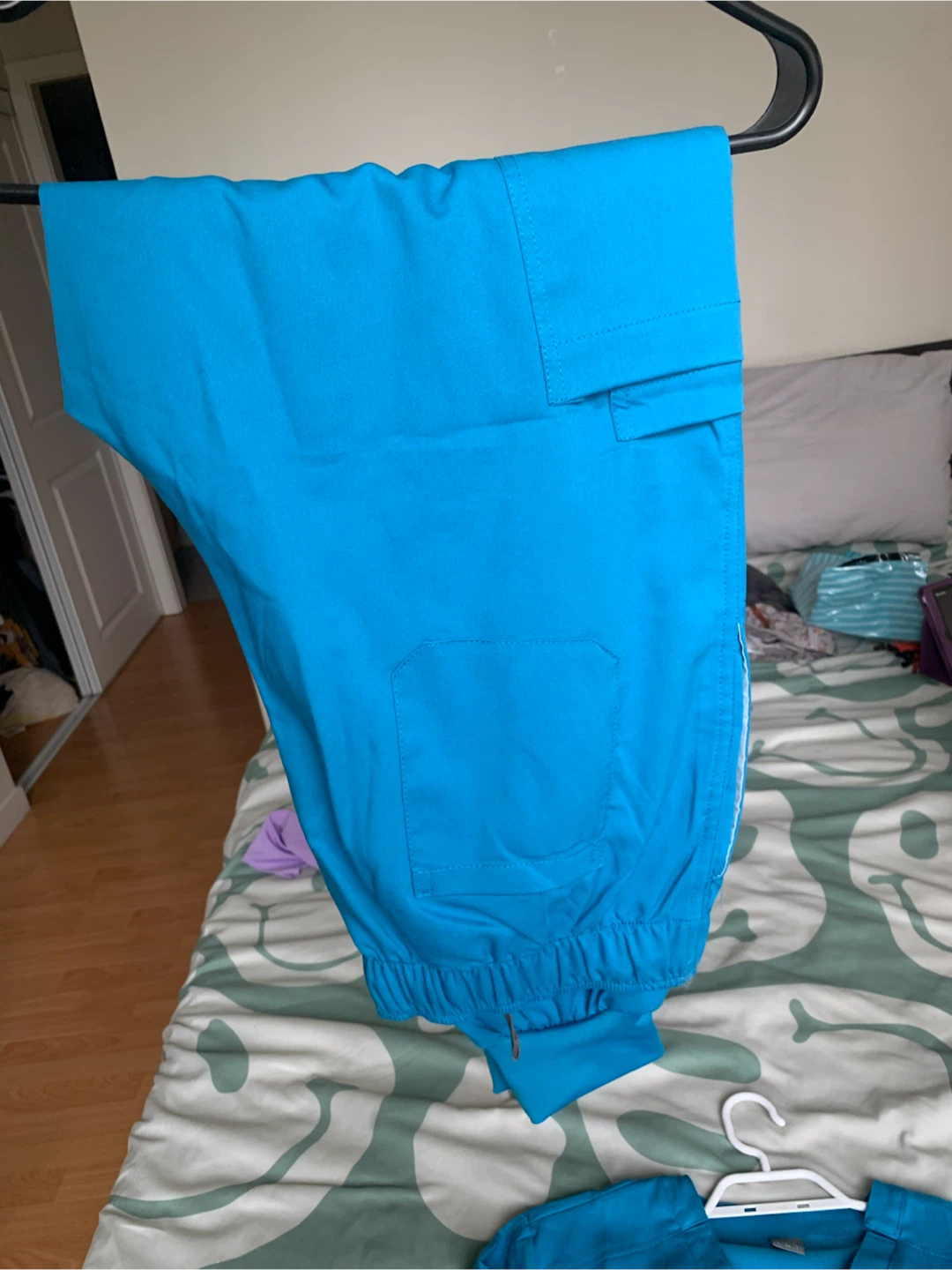 NiaaHinn Blue Scrub Top and Pants Set - Medium - photo 3