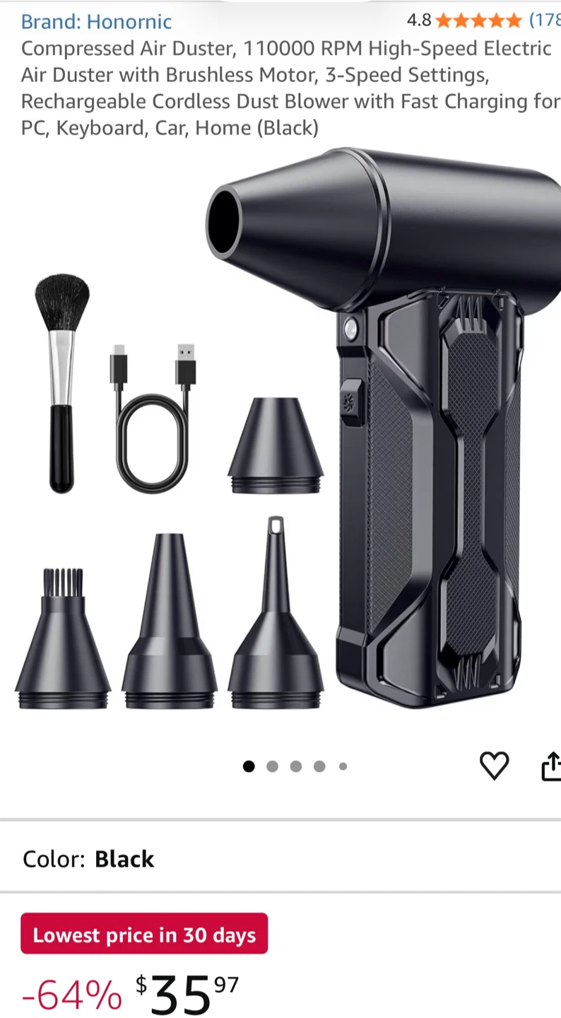 Honorinic Electric Air Duster