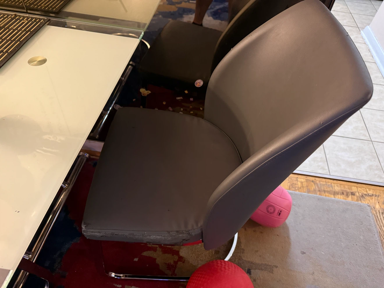 Glass Dining Table with 4 Chairs - photo 4