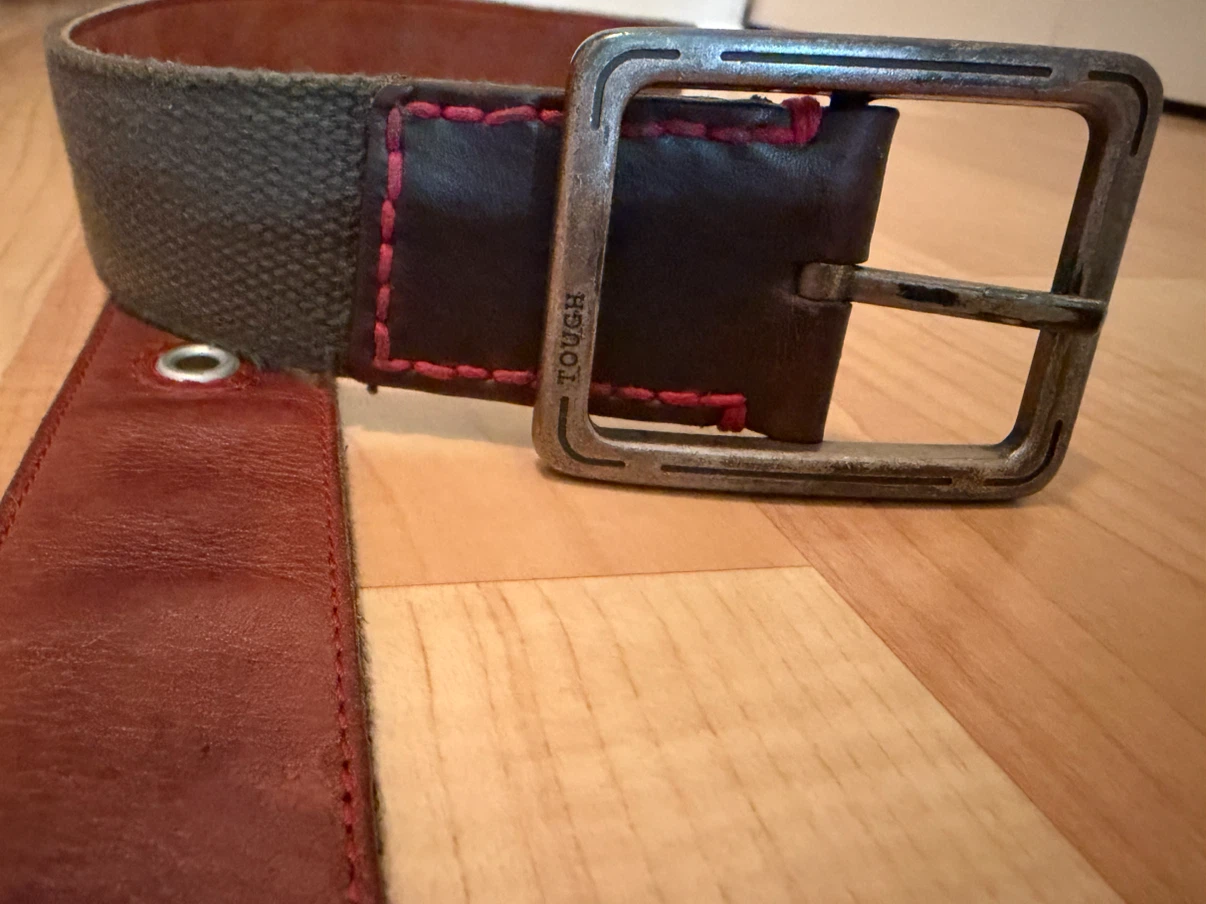 TOUGH Reversible Unisex Leather Belt - photo 2