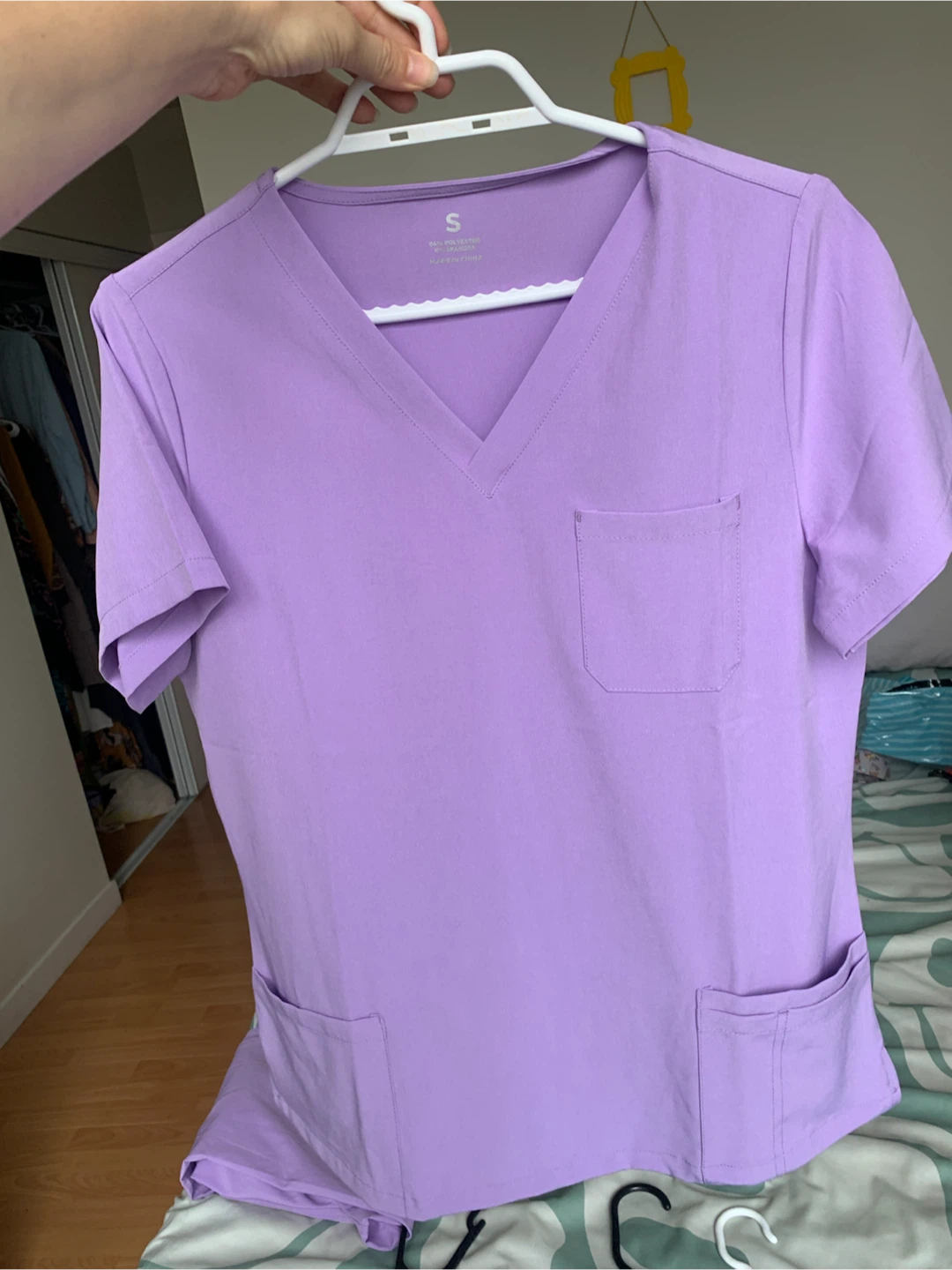 Lavender Scrub Top and Pants Set