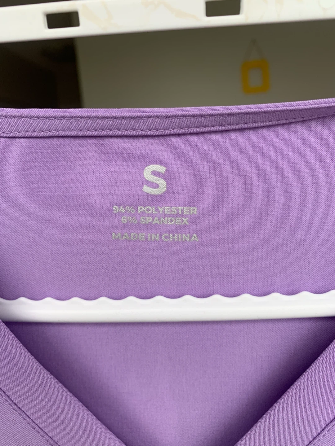 Lavender Scrub Top and Pants Set - photo 2