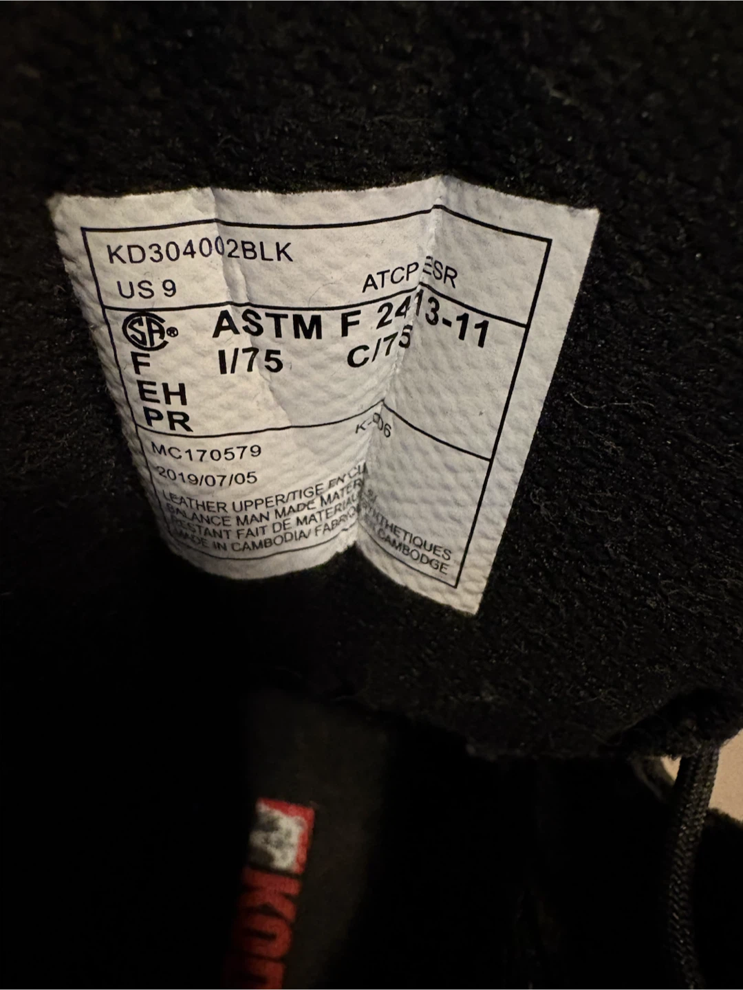 Bottes Kodiak noir pointure 9 - photo 2