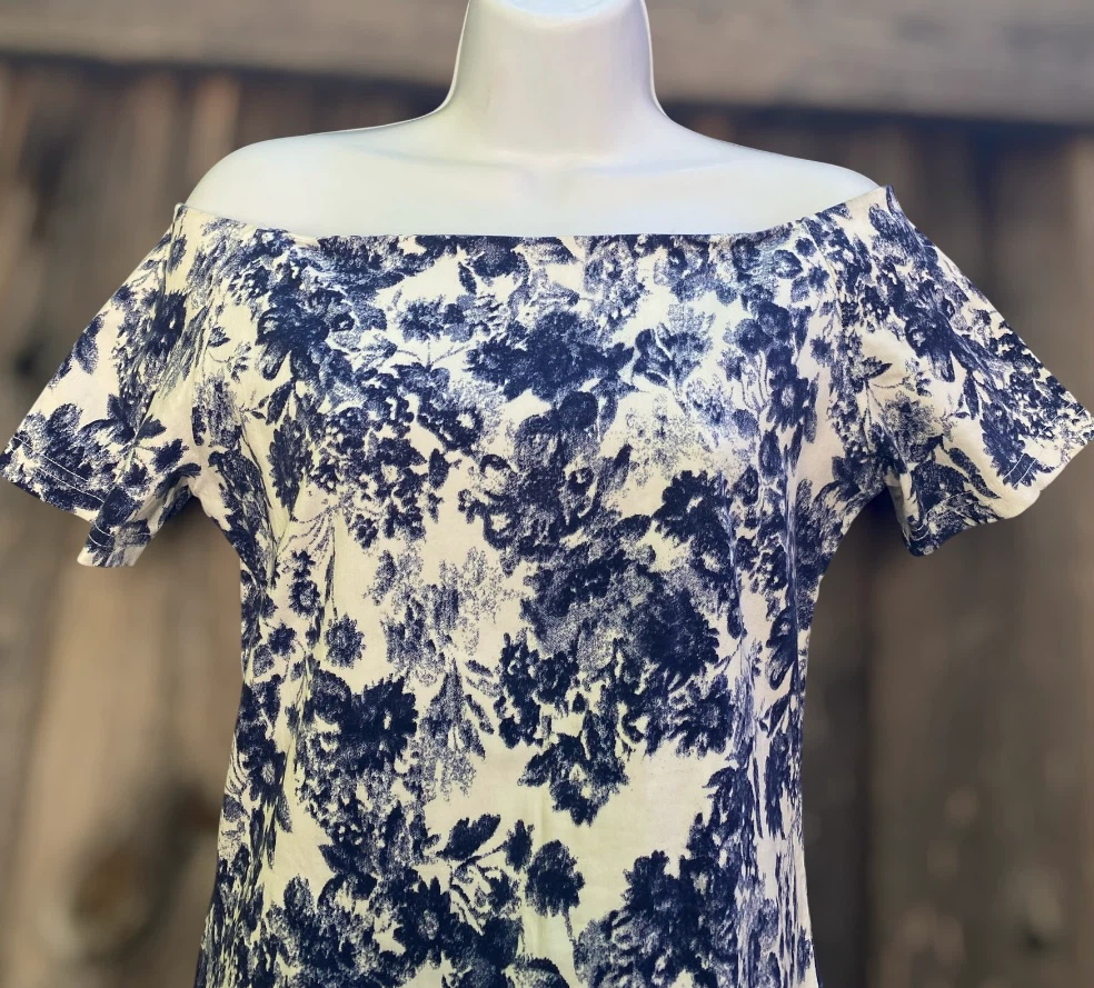 Alythea Floral Off-Shoulder Dress, Size S/M - photo 3
