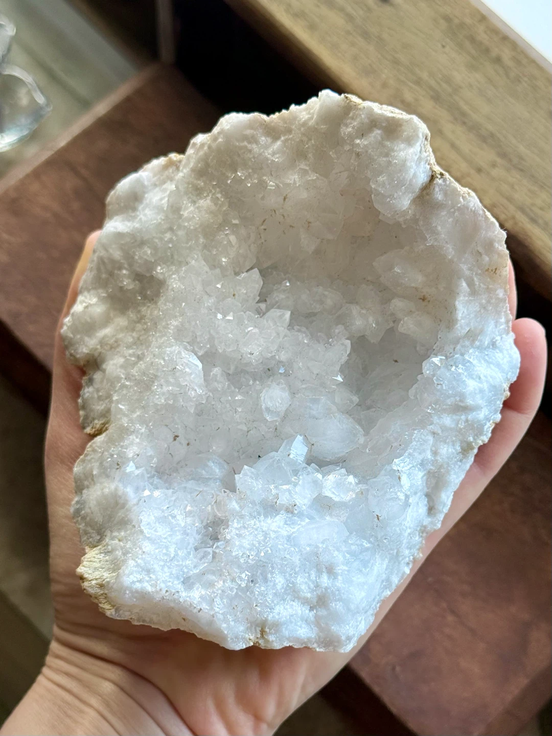 Large Mexican Quartz Geode Crustal Cluster