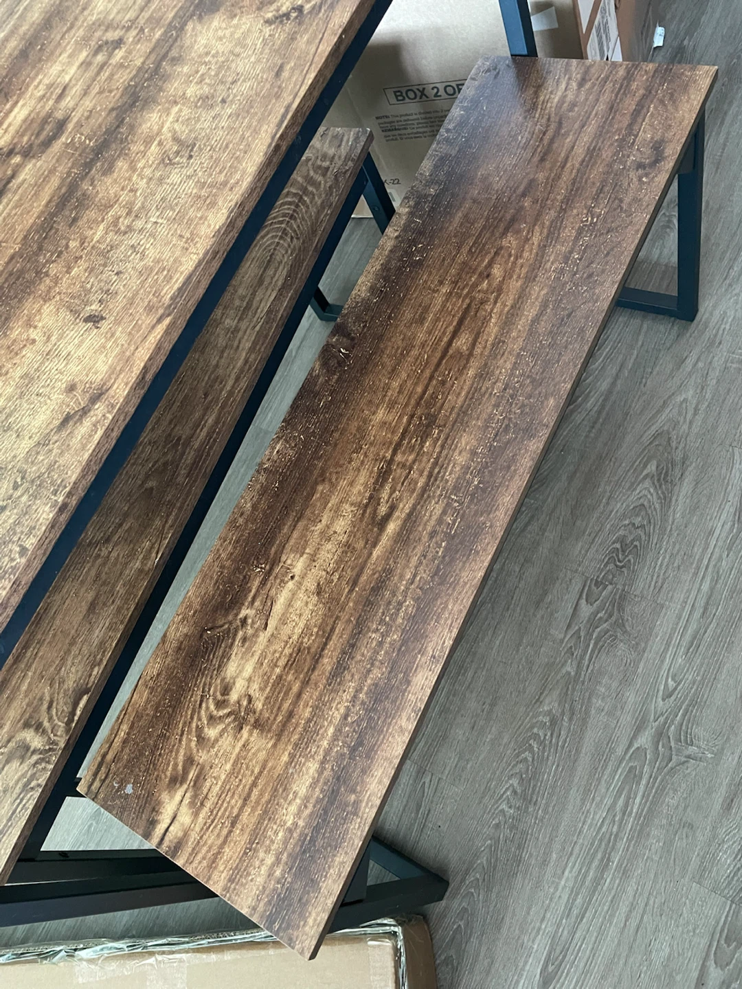 Table with benches - photo 3