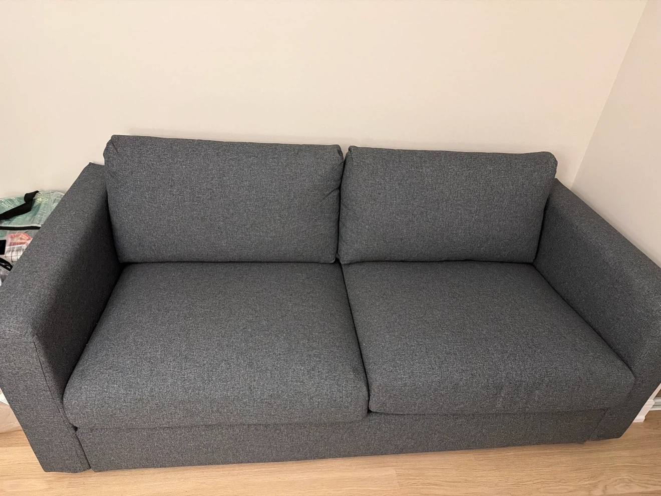 Gray Sofa Sleeper with Pull-Out Bed