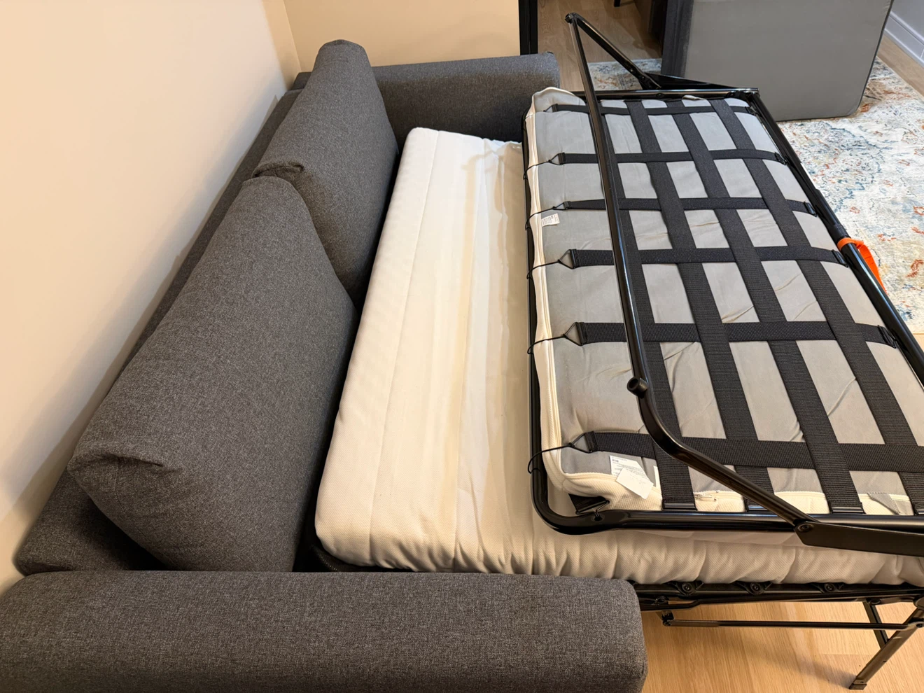 Gray Sofa Sleeper with Pull-Out Bed - photo 3