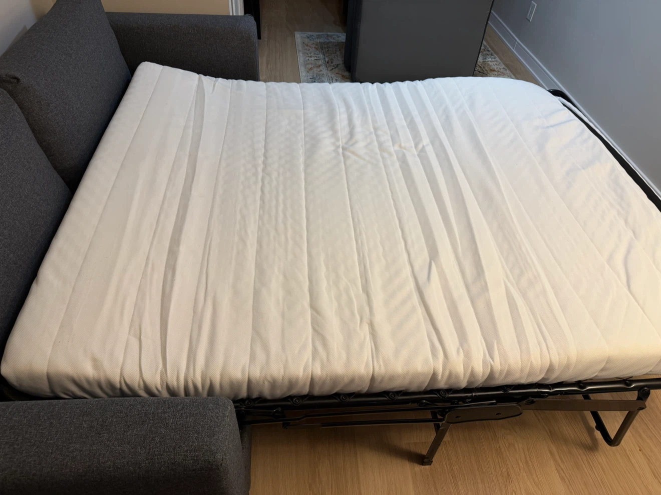 Gray Sofa Sleeper with Pull-Out Bed - photo 5