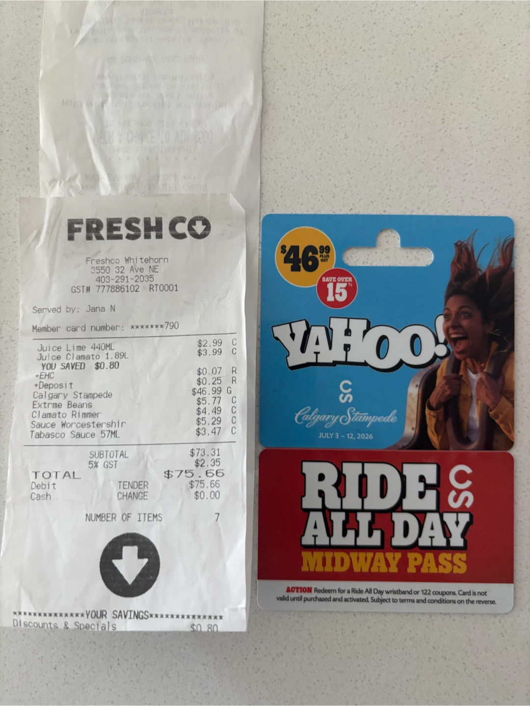 Calgary Stampede Ride All Day Midway Pass