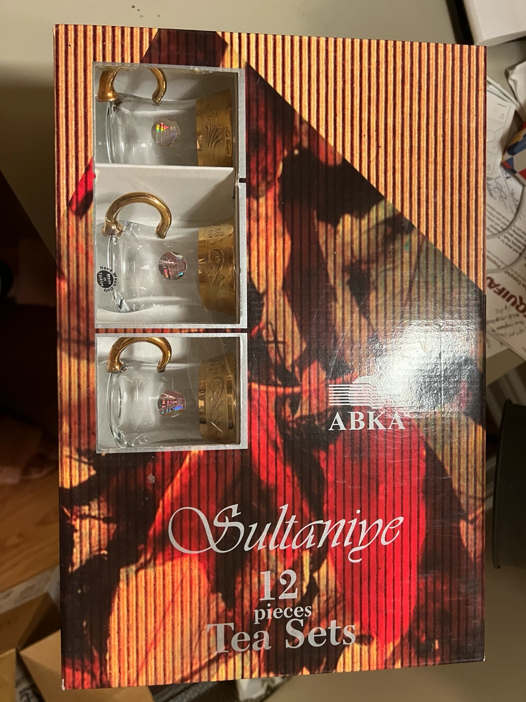 ABKA Sultaniye 12 Piece Tea Set