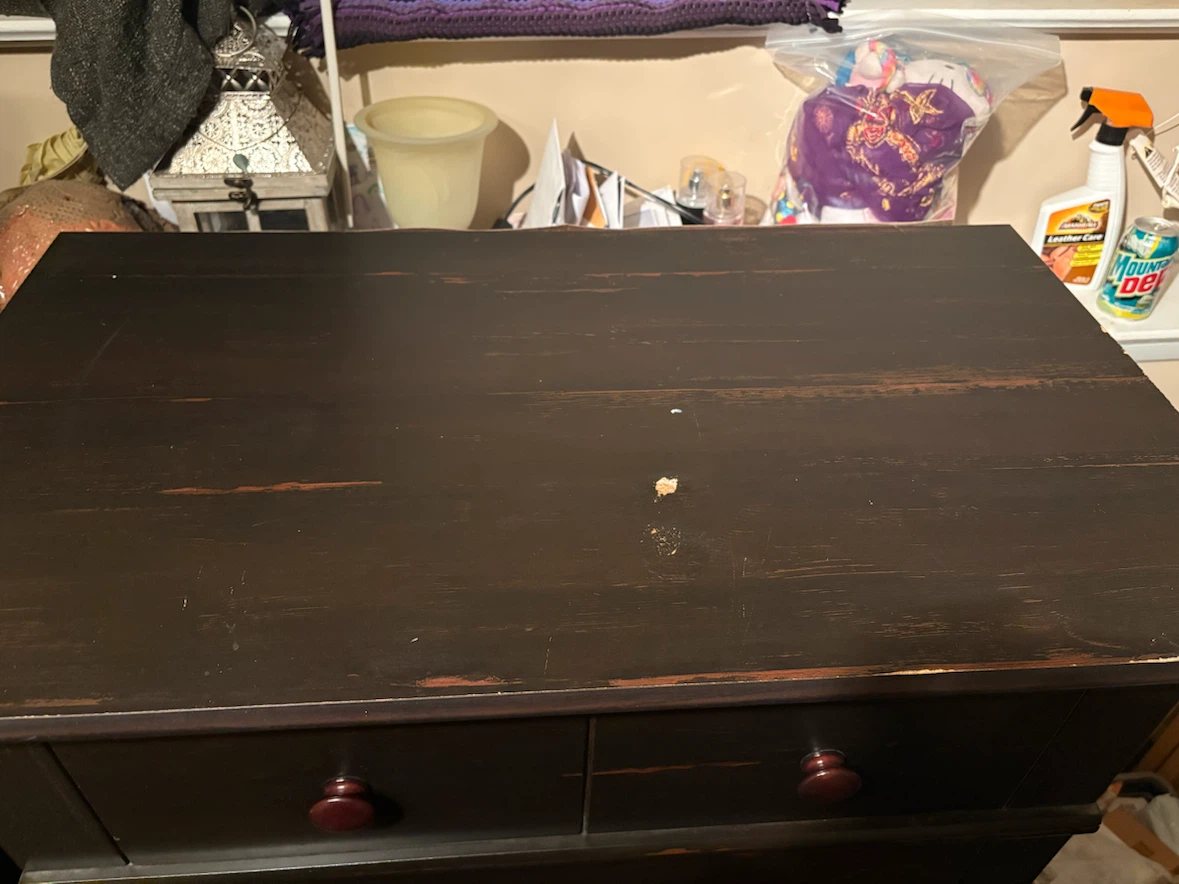 Dark Wood Tall Dresser - photo 4