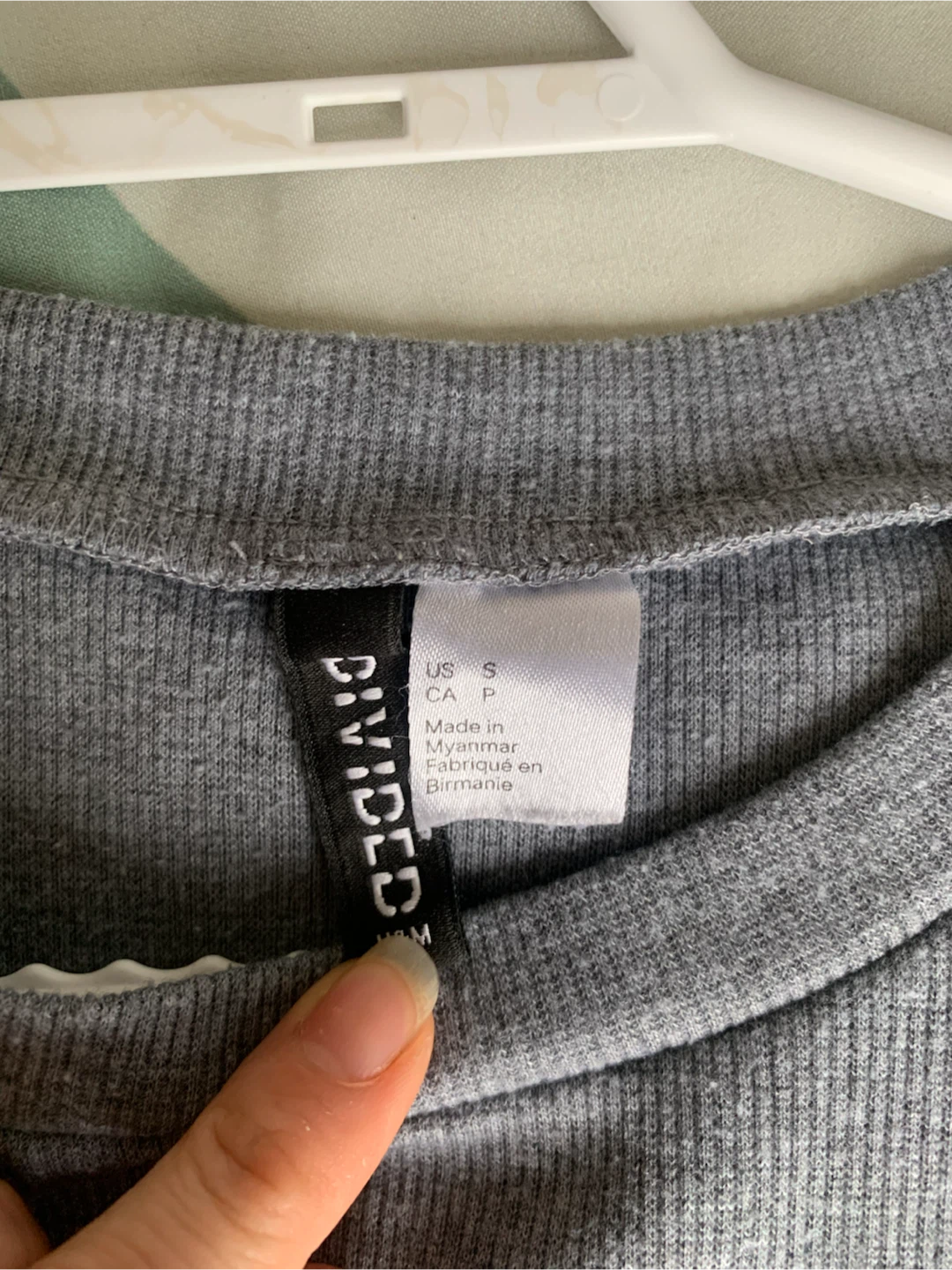 Divided Grey Ribbed Dress with Neon Stripe Accents - photo 3