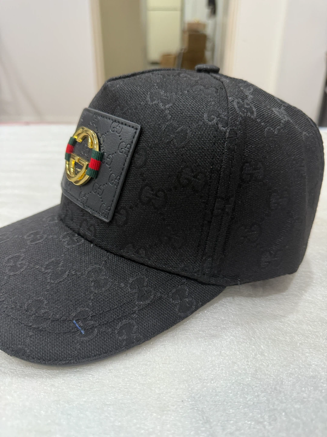 Gucci Black GG Monogram Baseball Cap - photo 2