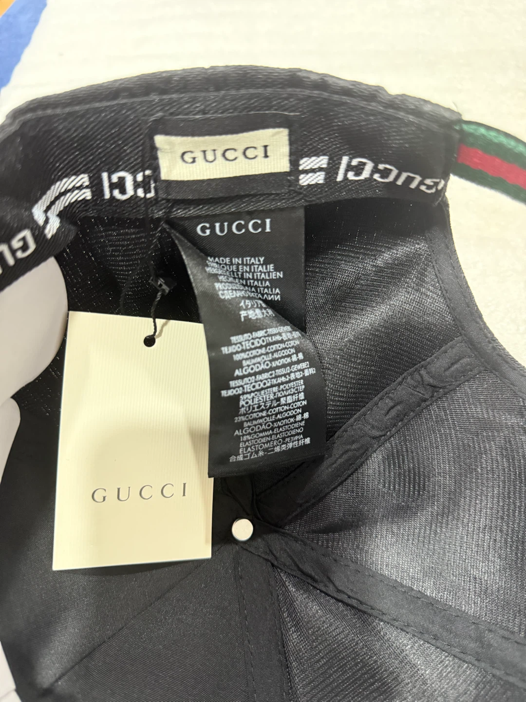 Gucci Black GG Monogram Baseball Cap - photo 4