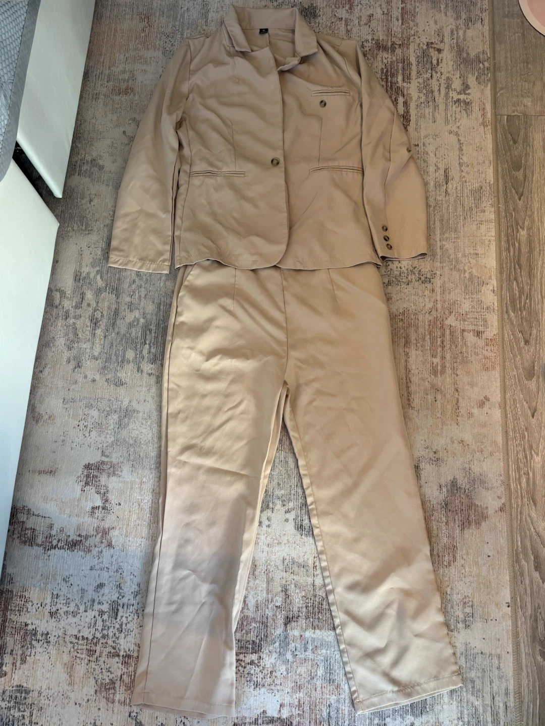 Khaki Blazer and Pants Set - photo 2
