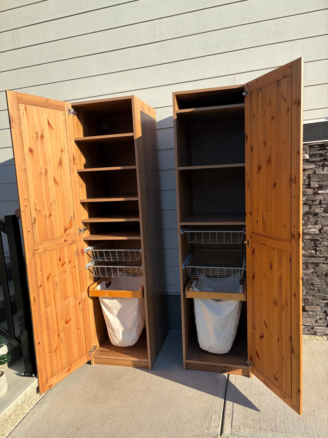 pair of IKEA wardrobes in solid wood for $200 - photo 2