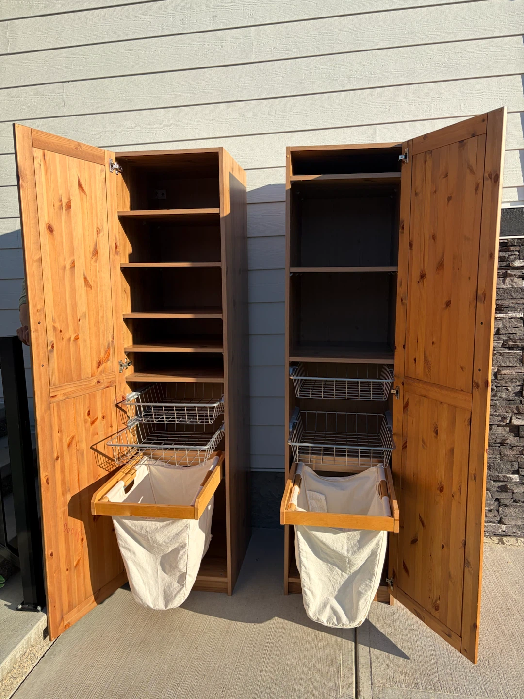 pair of IKEA wardrobes in solid wood for $200 - photo 3