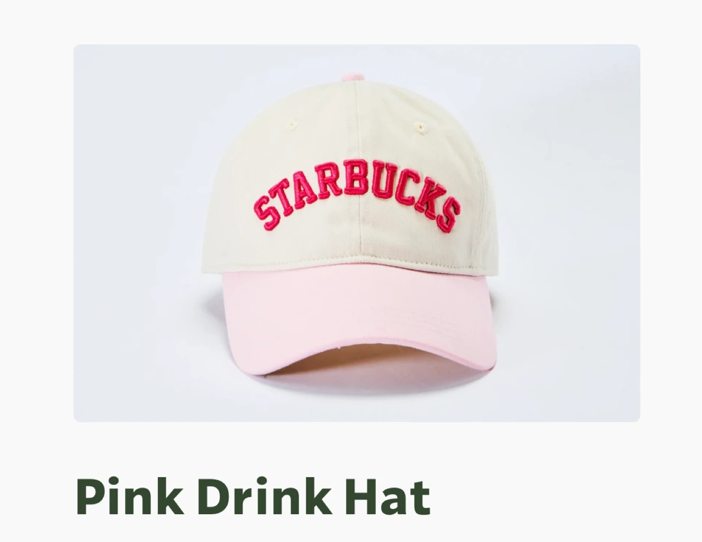 Starbucks Pink Drink Hat