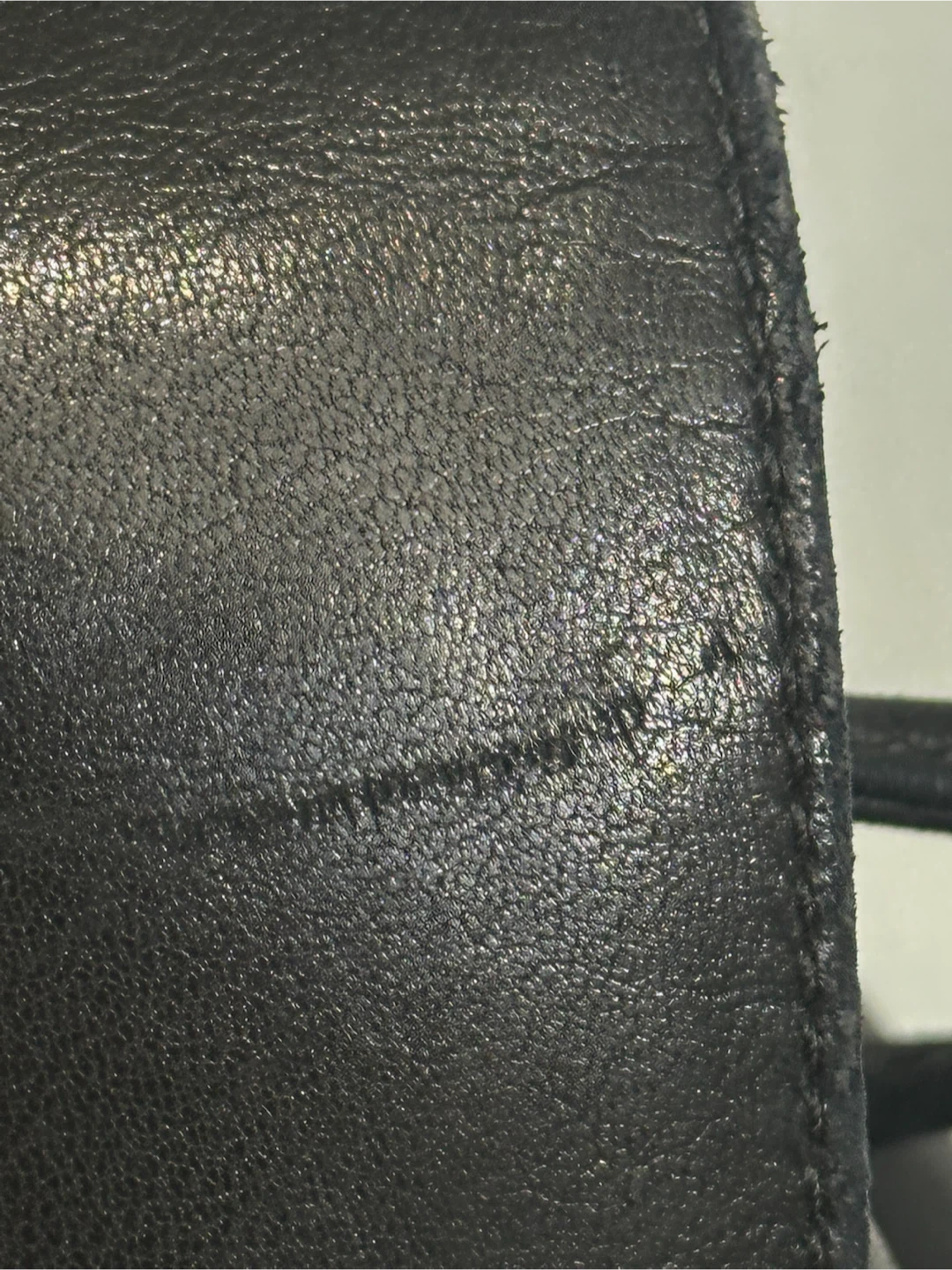 Vintage Pierre Balmain Black Leather Drawstring Backpack - photo 4