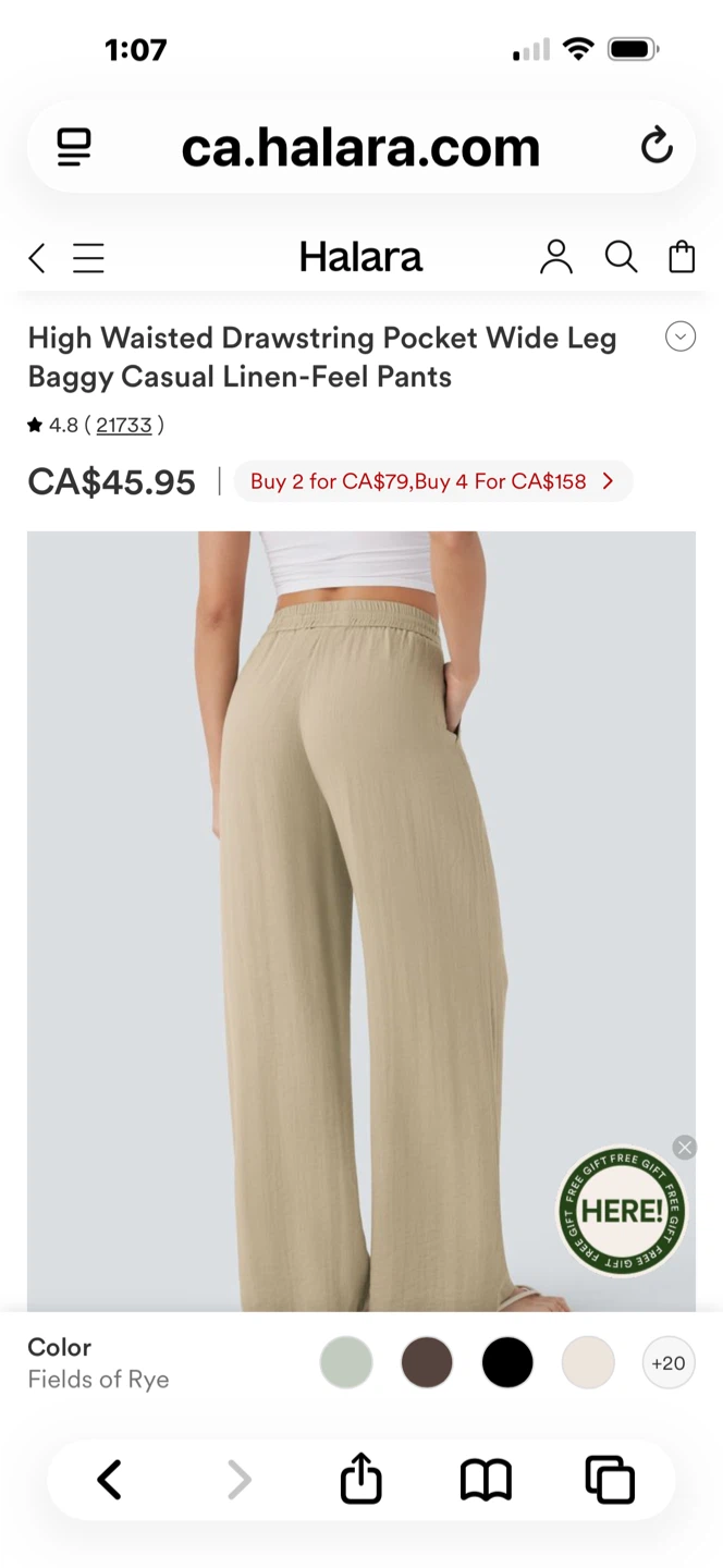 Halara Beige High Waisted Pants - photo 2