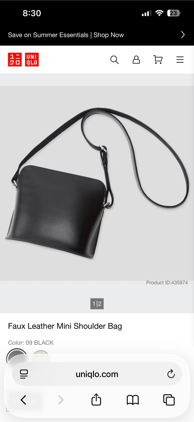 Uniqlo faux leather mini shoulder bag - photo 5