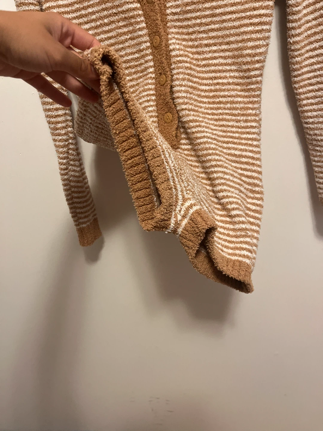 La vie en Rose  Fuzzy Striped Romper - photo 2