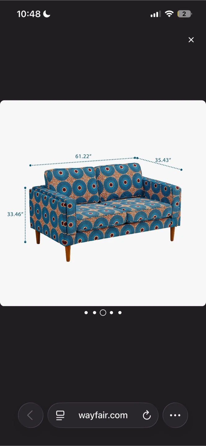 2-Seater Printed Couch