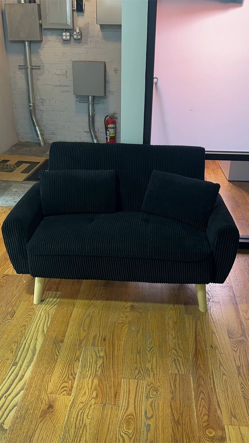 Black small couch