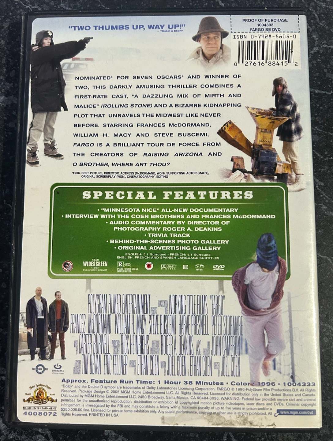 Fargo Special Edition DVD - photo 3