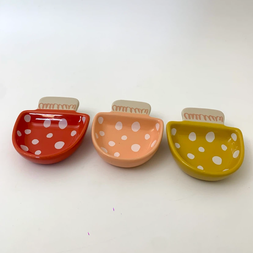 Mushroom Catch All Dishes Trinket Snack Bowls Set Danica Jubilee