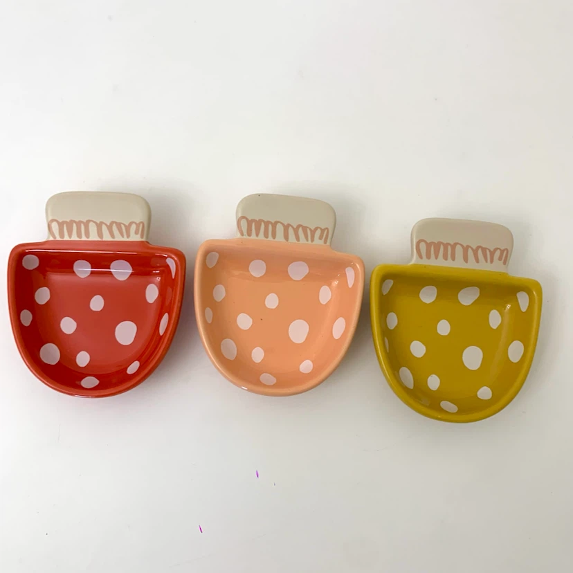 Mushroom Catch All Dishes Trinket Snack Bowls Set Danica Jubilee - photo 2
