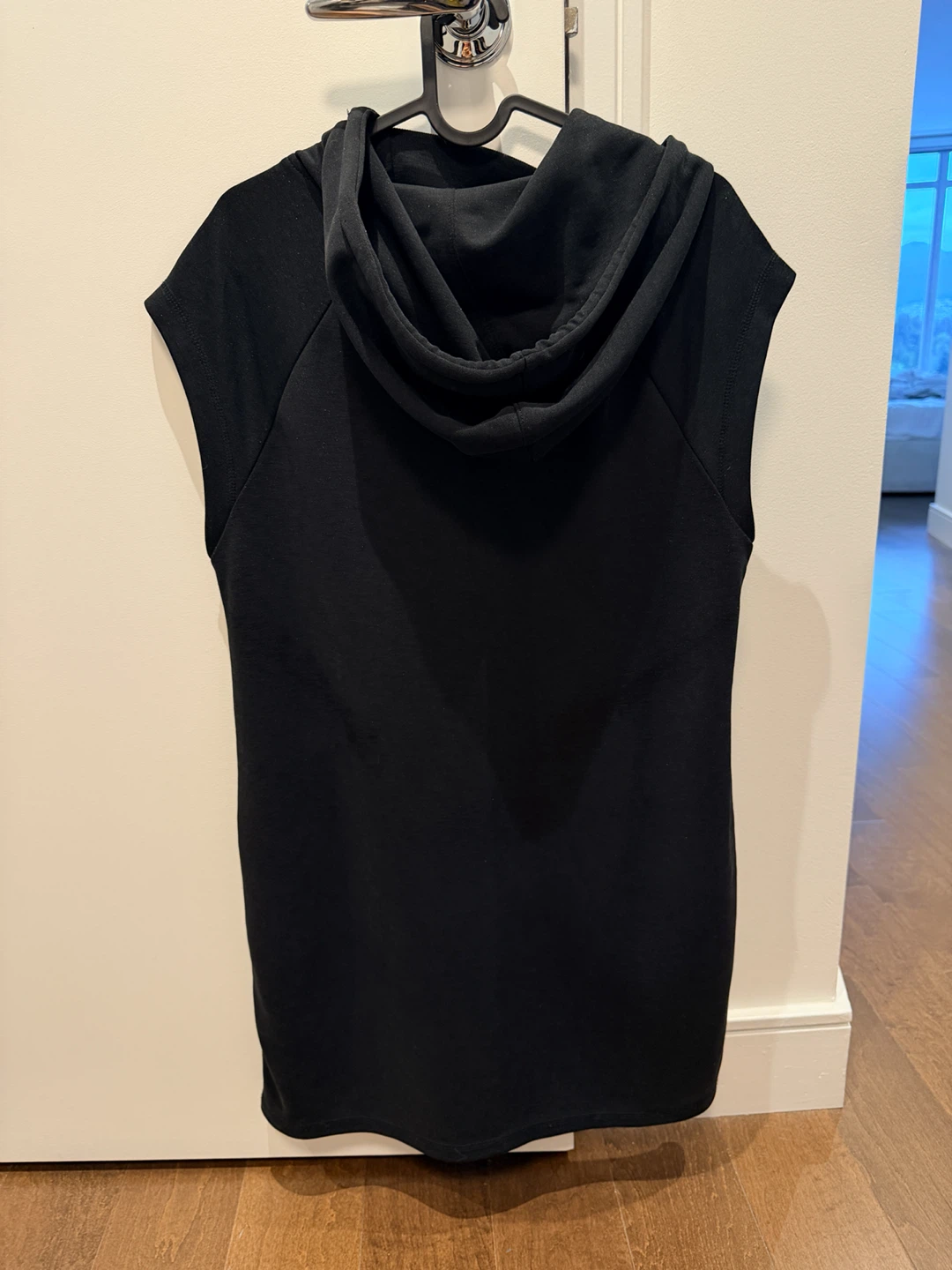 Alexander Wang Black Sleeveless Hoodie Dress Size Medium - photo 3