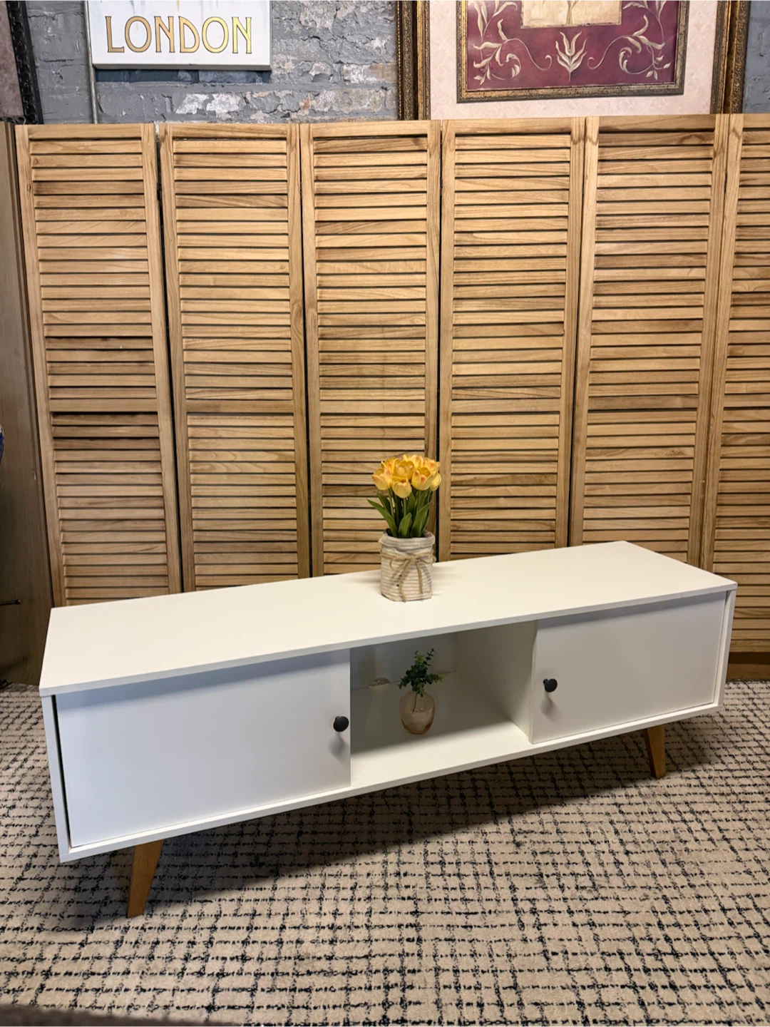 White TV Stand - photo 3