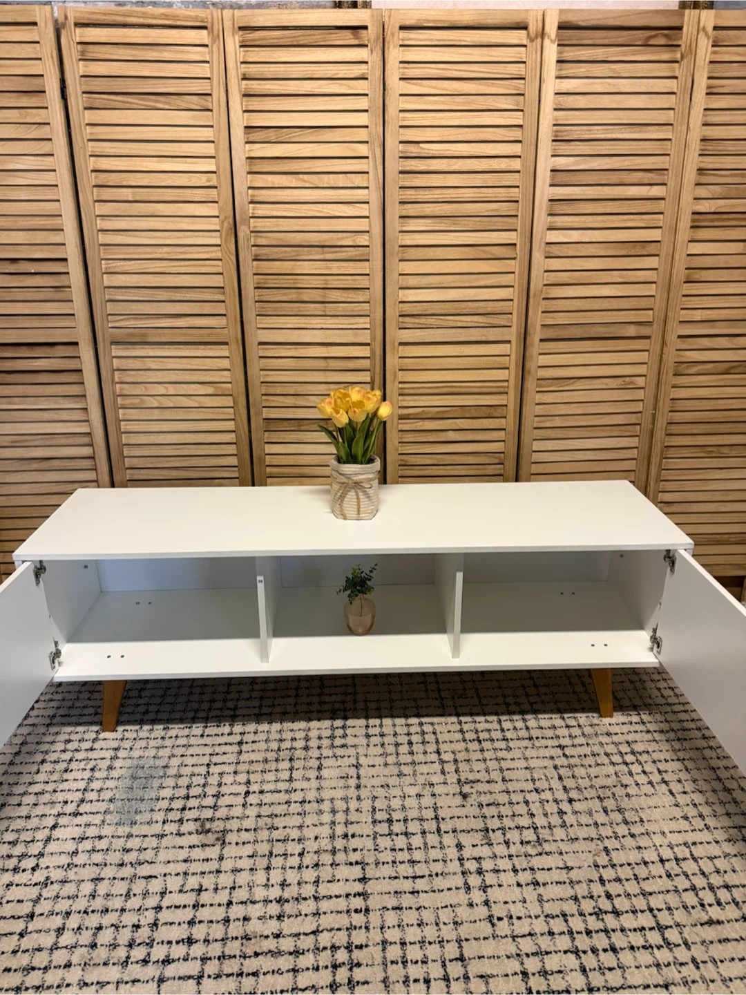 White TV Stand - photo 4