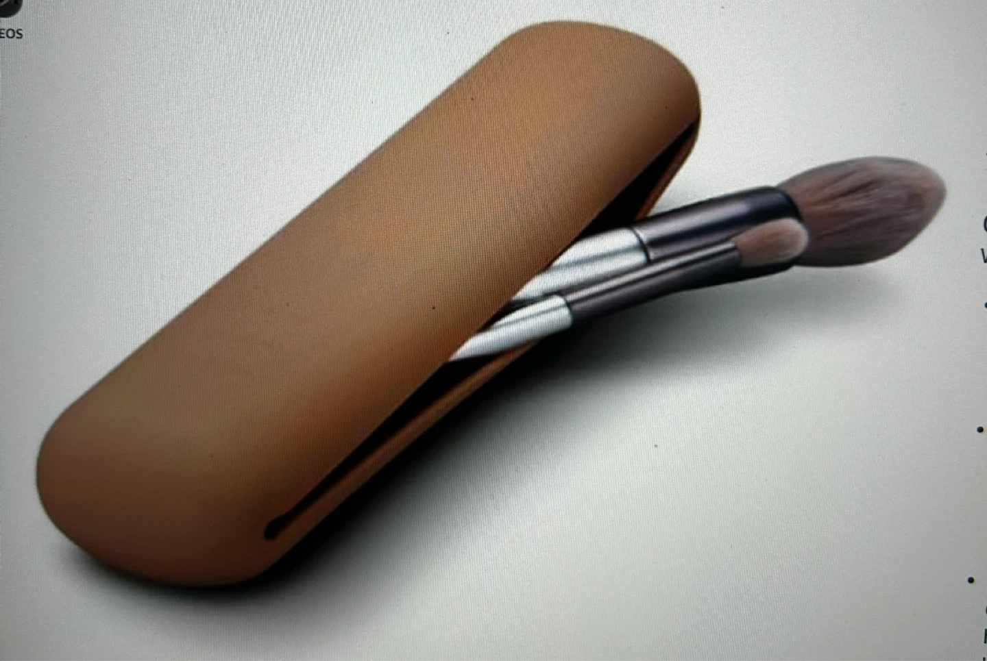 Makeup Brush Holder Travel Case (brown) - photo 2