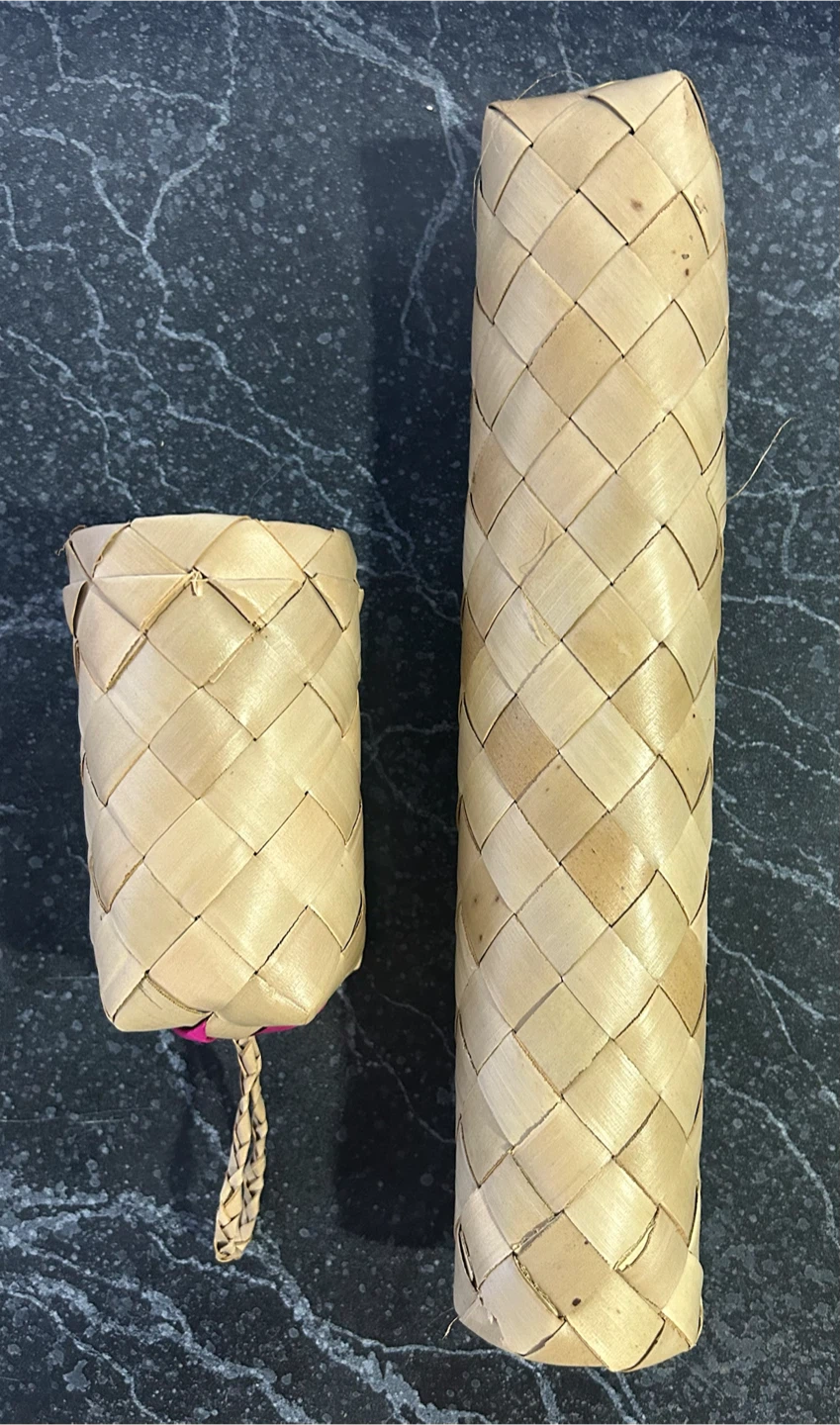 Woven Palm Leaf Holder Set - photo 2