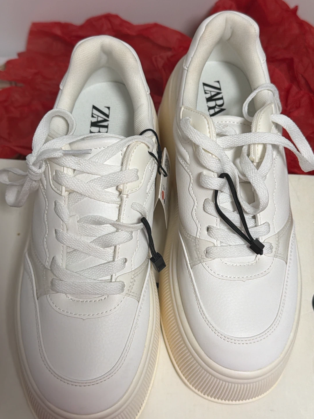 Zara White Trainers