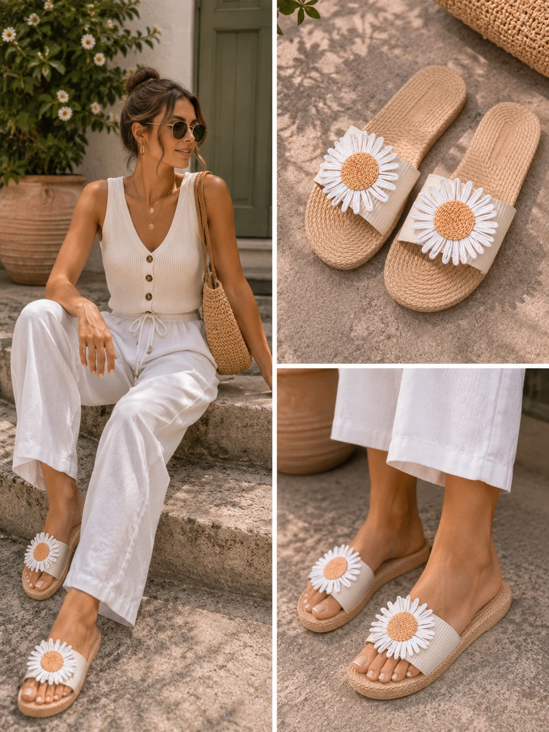 Women’s Flower Slide Sandals – Lightweight Comfort - photo 2