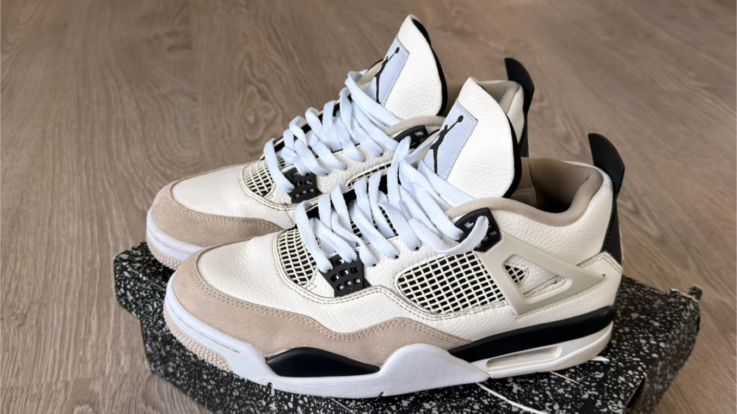 Air Jordan 4 Retro Military Black White Neutral Grey - photo 3