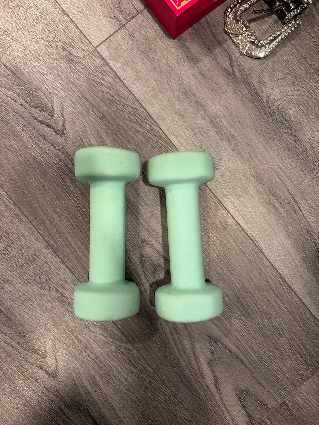 Mint green 4LB weights