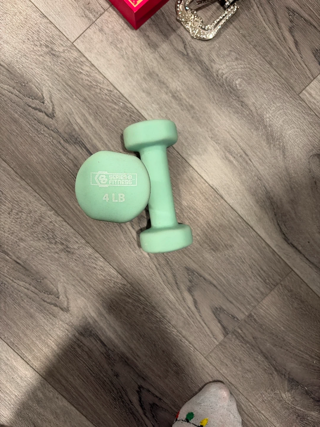 Mint green 4LB weights - photo 2
