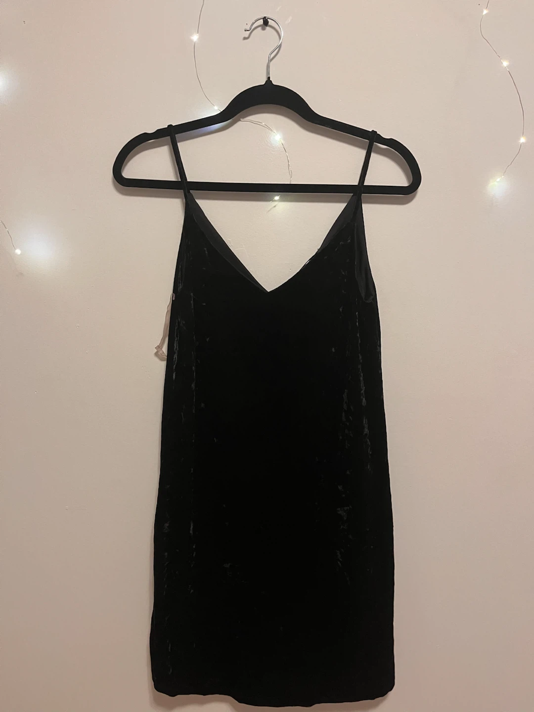 Black Velvet Cami Dress