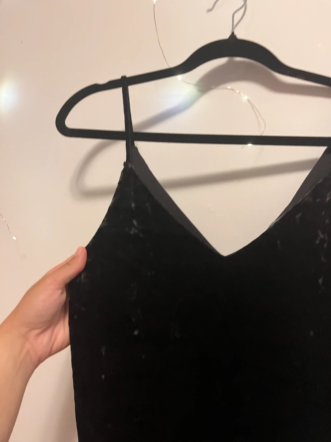 Black Velvet Cami Dress - photo 2