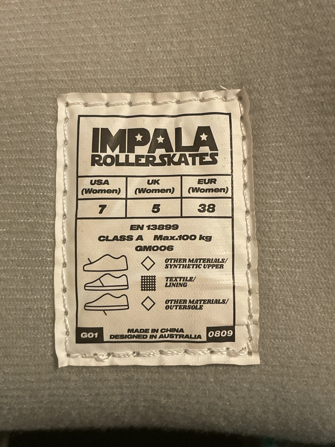 Impala Roller Skates White/Teal Size 7 Women's - photo 3