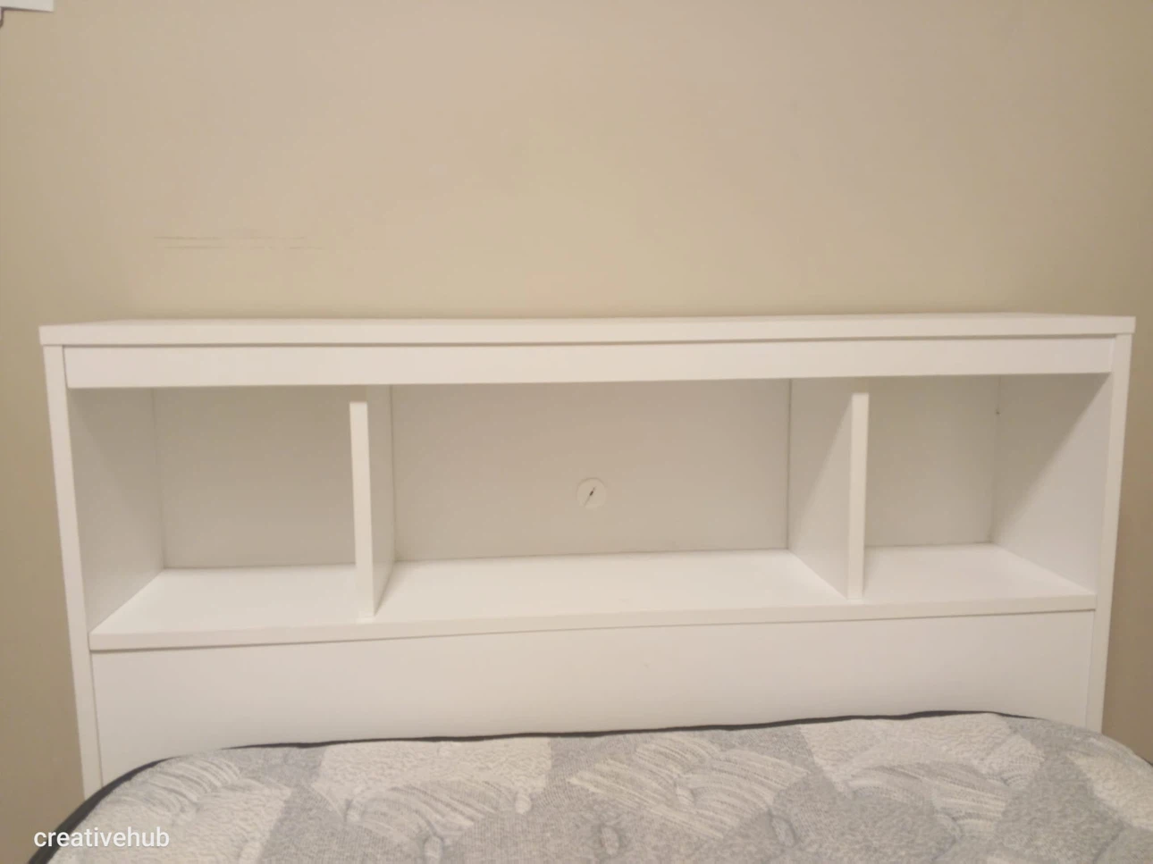 White Twin Bed Frame with Headboard and Mattress - photo 4