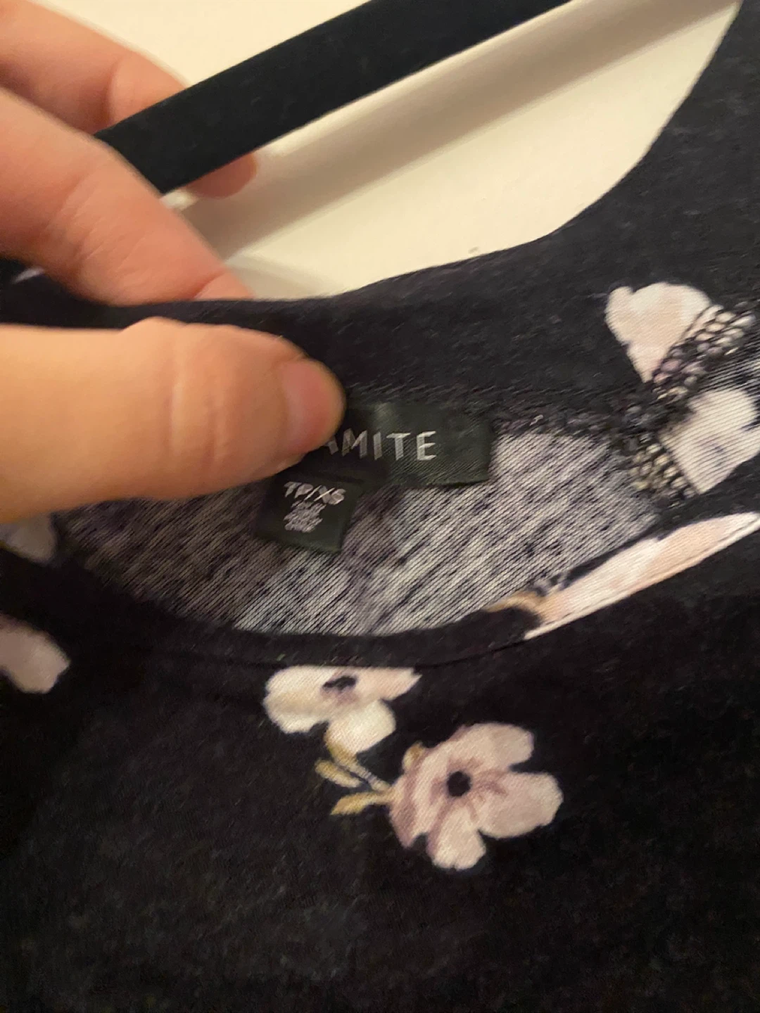 DYNAMITE Black Floral T-Shirt TP/XS - photo 4