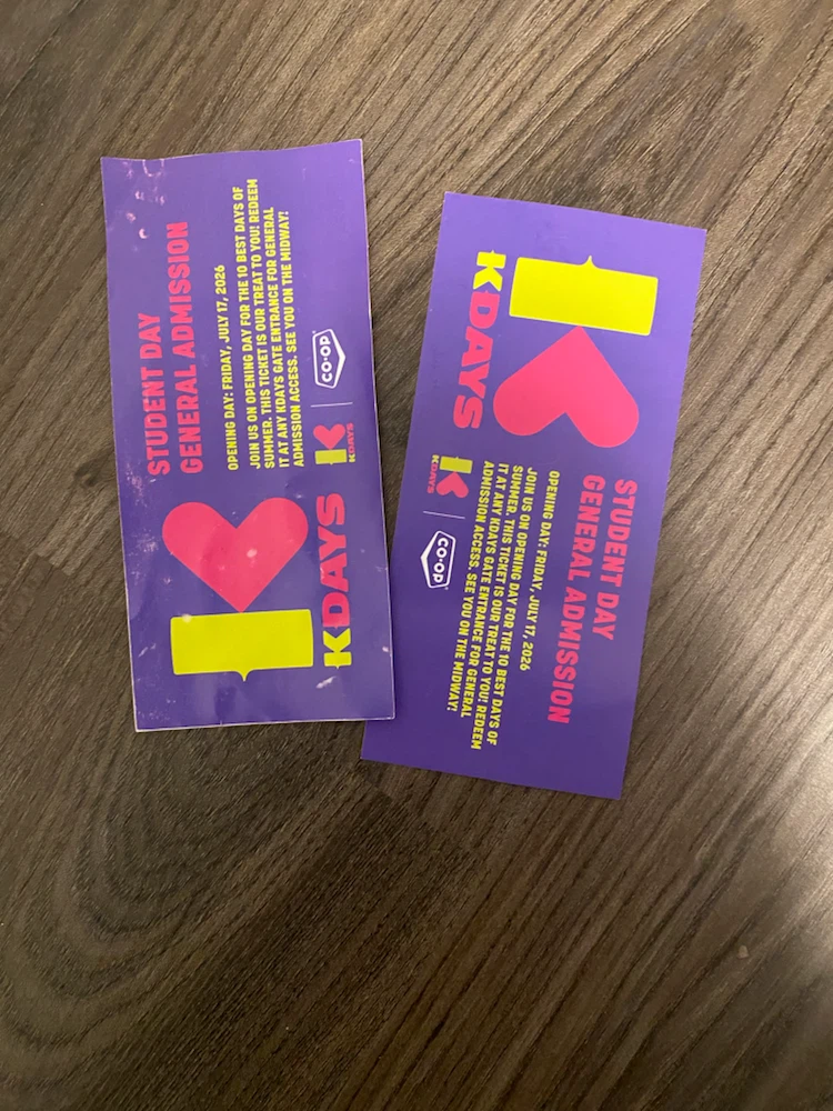 KDAYS Student Day General Admission Tickets (2)