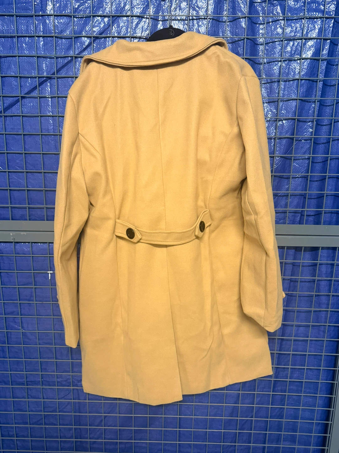 Women’s Tan Double-Breasted Peacoat - photo 2